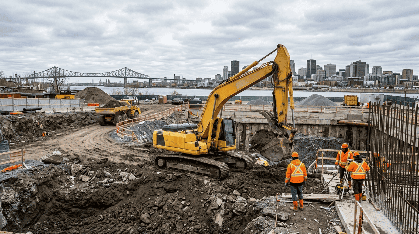 Excavation industrielle par Excavation Montréal